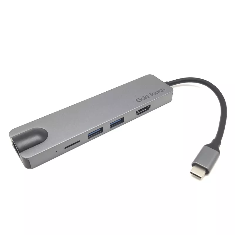 תחנת עגינה מיני Gold Touch SU-C06 USB 3.1 Type-C HDMI+2xUSB+LAN Docking Station