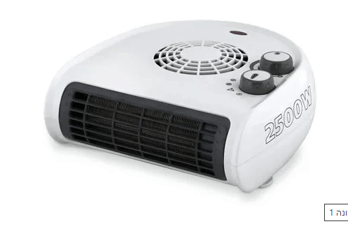 מפזר חום רצפתי שוכב Electro Hanan 2500W דגם EL-38 לבן
