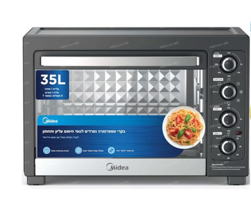 טוסטר אובן 35 ליטר + טורבו Midea מידאה MC32AHC
