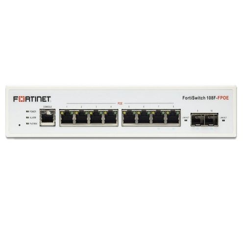מתג מנוהל FortiSwitch 108E POE