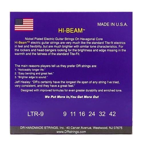 סט מיתרים לחשמלית DR HI-BEAM 09-42