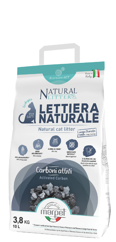 חול לחתולים Natural litter קרבון פעיל 10 ליטר