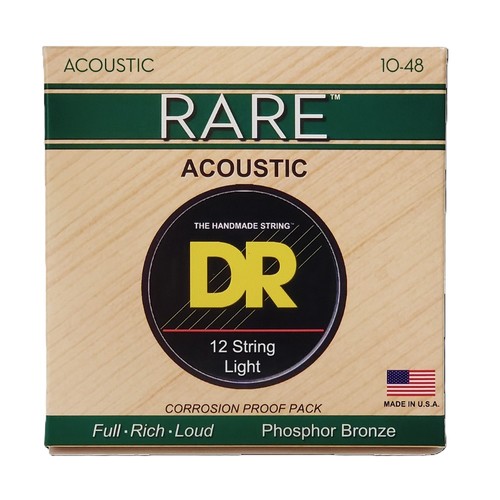סט לאקוסטית 12 מיתרים  DR RARE 10/12