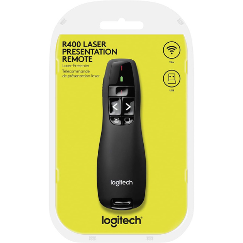 שלט מצגות אלחוטי Logitech R400 Laser Presentation Remote