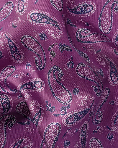 מטפחת כיס - Paisley Silk - Purple