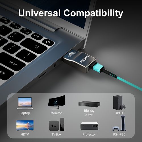 RUIPRO 12K HDMI PureFiber (Gen4A) Optic Cable - 3 Meter ראש פריק 