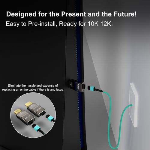 RUIPRO 12K HDMI PureFiber (Gen4A) Optic Cable - 12 Meter
