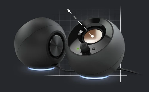 רמקולים למחשב -Pebble SE BLACK Creative