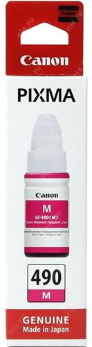 מיכל דיו מג'נטה / אדום מקורי Canon GI-490 M 