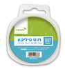 חוט סיליקון/ עגול/ עובי 0.8 מ''מ 25 מטר