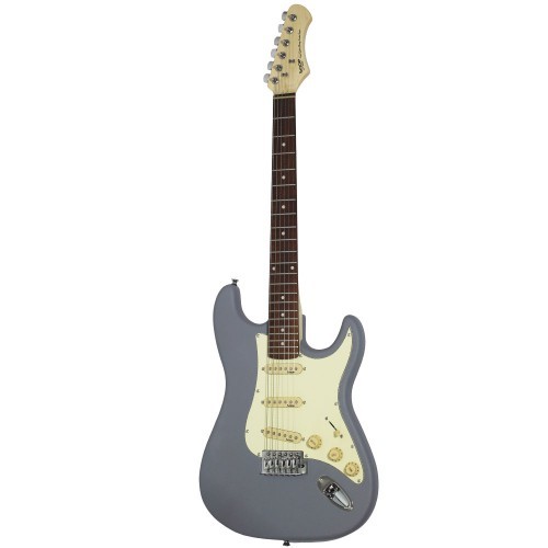 גיטרה חשמלית Strat Style מבית SQOE דגם SEST202 SV בצבע אפור מט