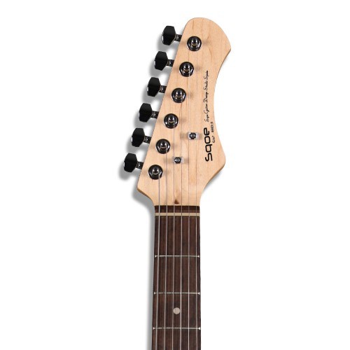 גיטרה חשמלית Strat Style מבית SQOE דגם SEST202 SV בצבע אפור מט