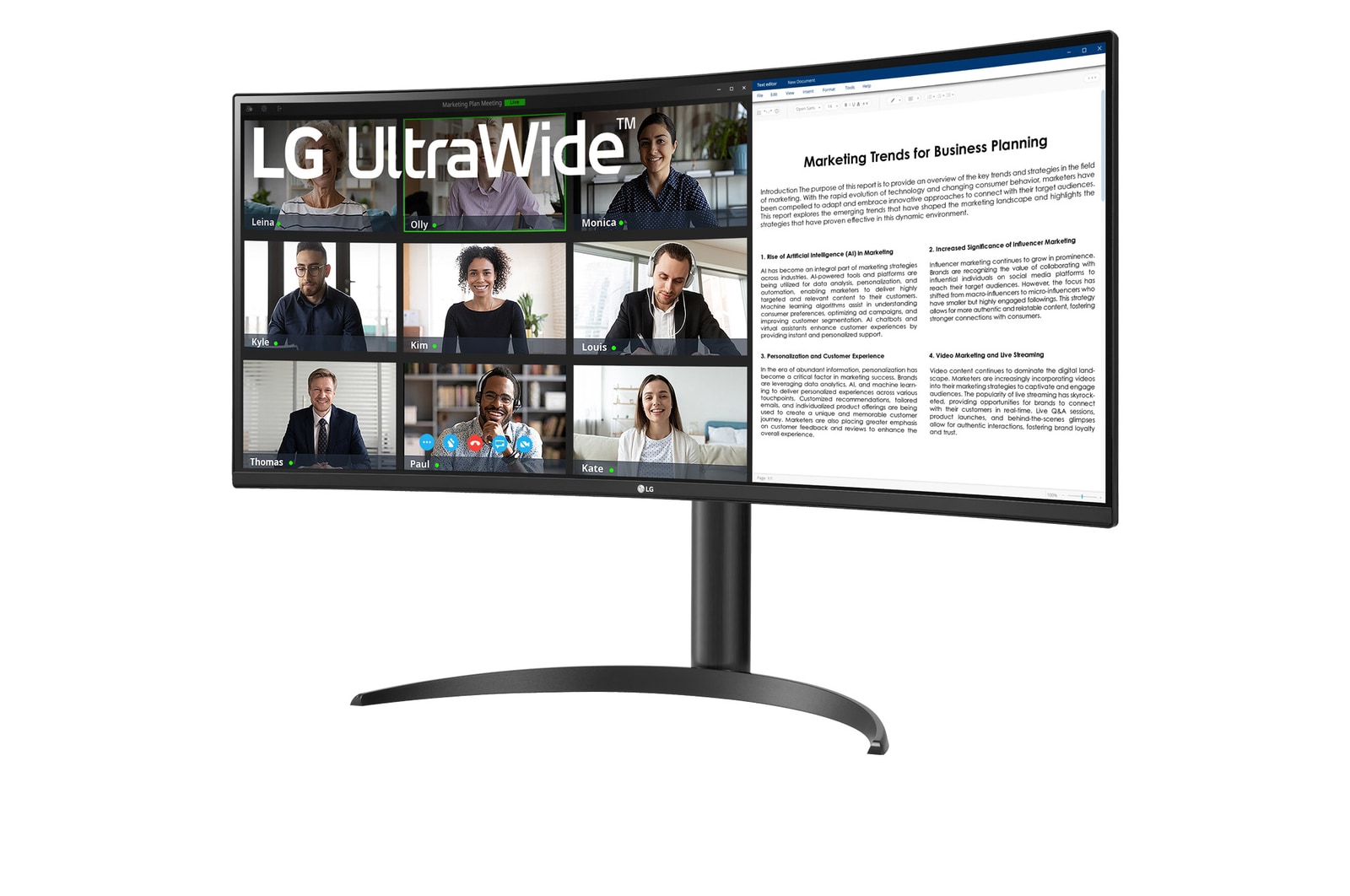 מסך מחשב קעור 34 34WR55QK-B LG