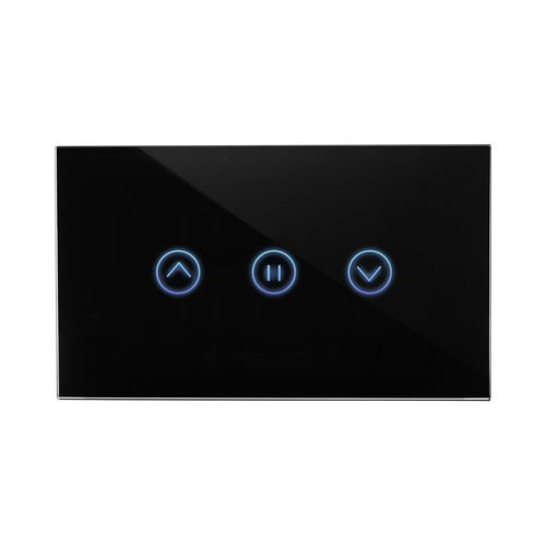  מתג טאץ' חכם לתריס זכוכית שחורה 3 מודול ZIGBEE 