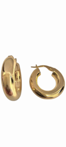 עגילי חישוק עבים זהב N-115 14K