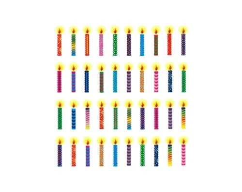 מדבקות PVC נרות - דגם 162 