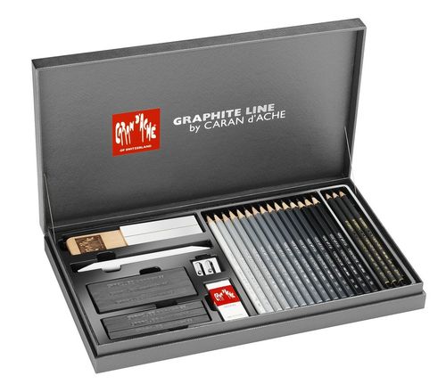 ערכה מהודר לרישום  GIFT BOX GRAPHITE LINE מבית CARANDACHE (שוויץ) 
