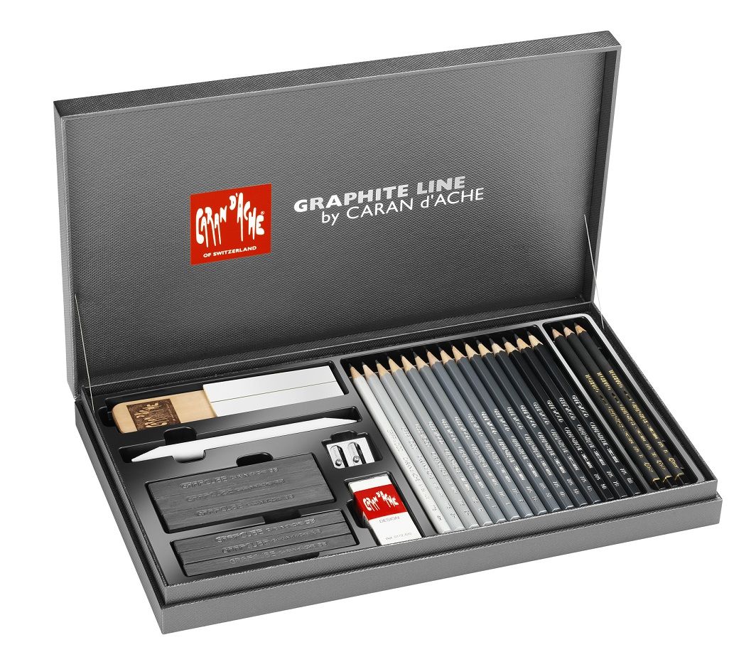 ערכה מהודר לרישום  GIFT BOX GRAPHITE LINE מבית CARANDACHE (שוויץ) 