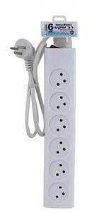 רב שקע SEMICOM SW-MS6-1M+S סמיקום