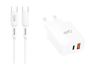 מטען קיר מהיר PD+QC 25w כולל כבל Cycle -Type-C