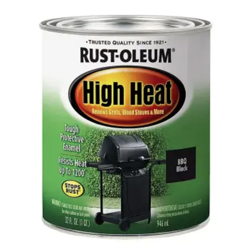 צבע שחור עמיד לחום גבוה 946 מ"ל Rust Oleum High Heat RO-7778502