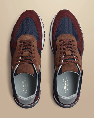 נעליים - Suede Textile Trainers - Multi