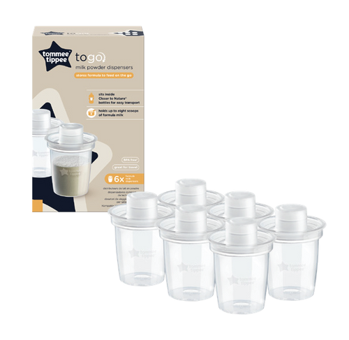 מיכלים לאחסון אבקת חלב לתינוקות  _ Tommee Tippee - Feeding On The Go