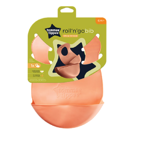 סינר סיליקון _ Tommee Tippee - Roll 'N' Go Bib  