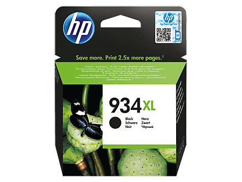 מחסנית דיו מקורית בשחור HP 934XL בעלת תפוקה גבוהה