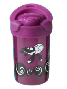 כוס נגד שפיכה עם מכסה _ מ"ל Tommee Tippee - No-Knock Cup with Lid _300ML- 300  