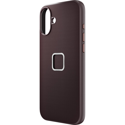 Peak Design Mobile Everyday Fabric קייס עבור iPhone 16 Plus (בורדו Eclipse)