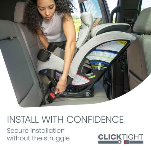 כיסא בטיחות משולב בוסטר וואן4לייף סלים One4Life Slim ClickTight - שחור Raven Black