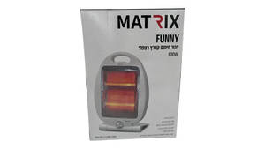 תנור חימום MATRIX עם זוג ספירלות בכוח כולל של 800W