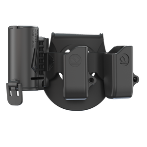 פונדה לשתי מחסניות ברזל ולתרסיס גז פלפל - ORPAZ.PX3PSE1X2