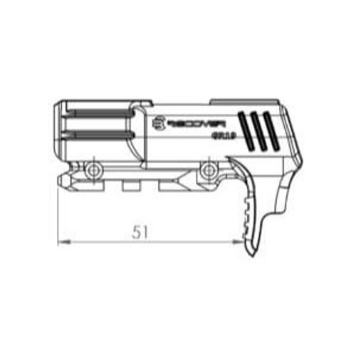 מתאם מסילה לגלוק 19 ו23 דור 1 ו2 - RECOVER TACTICAL GR19L Rail Adapter for the Glock 19 & 23 Gen 1 and 2