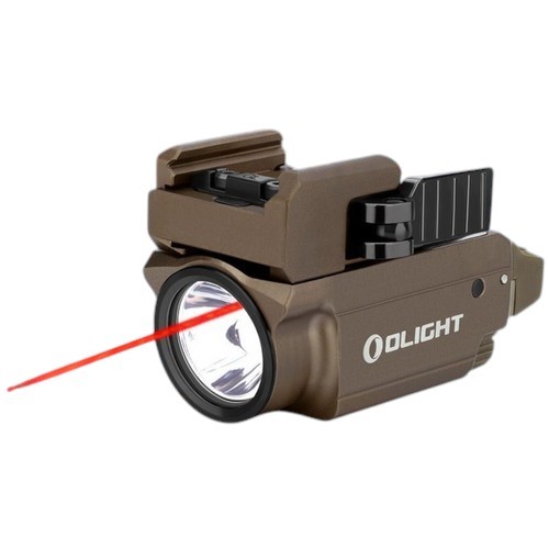 פנס משולב ציין אדום בצבע מדברי OLIGHT BALDR RL MINI