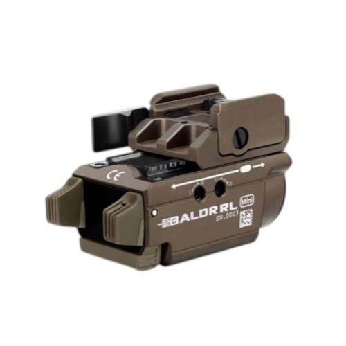 פנס משולב ציין אדום בצבע מדברי OLIGHT BALDR RL MINI