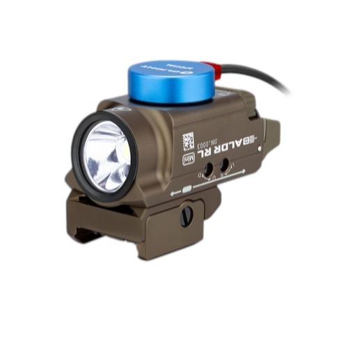 פנס משולב ציין אדום בצבע מדברי OLIGHT BALDR RL MINI