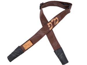 רצועת דמוי עור חום כהה דגם מ"פ