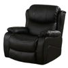 כורסת מסאז TV מעור + שלט EL-KOL KD-7209 נוסטרה פרימיום שחור