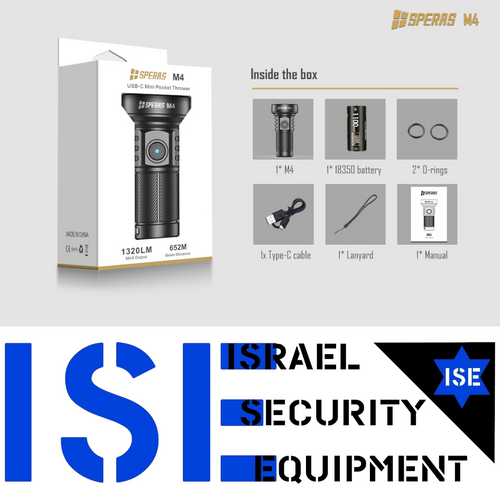 פנס SPERAS M4 1320lm