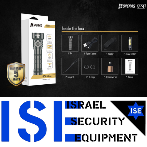 פנס SPERAS P4 4000lm