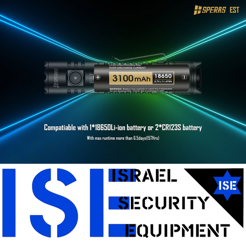 סט פנס SPERAS EST עם מתאם ו PTT