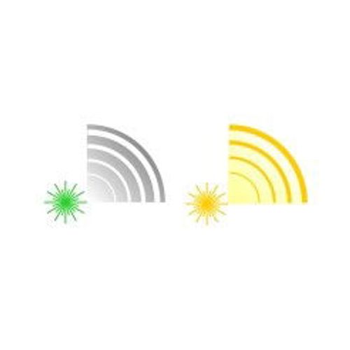 פנס סמוי וגלוי משולו ציין ירוק וא.א - HOLOSUN LS420GR