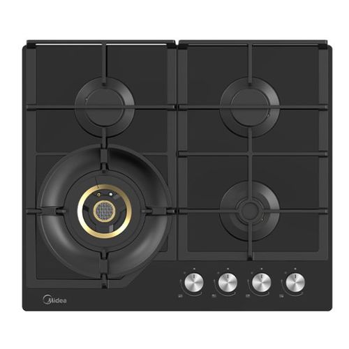 כיריים גז Midea MG60GH096KT6B-IR זכוכית שחורה 