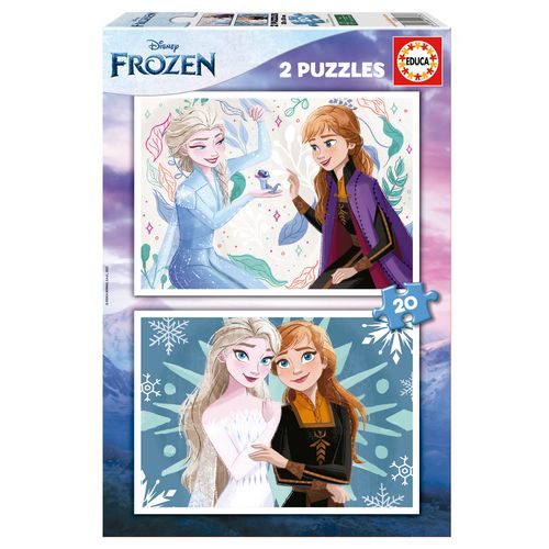 2 פאזלים לילדים 20 חלקים - Frozen פרוזן 2