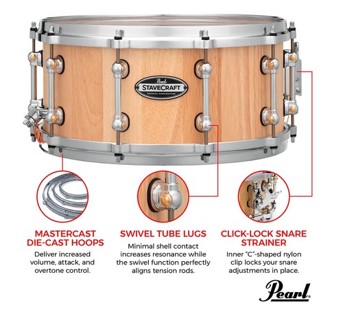 זוית נוספת Pearl StaveCraft Thai Oak 14