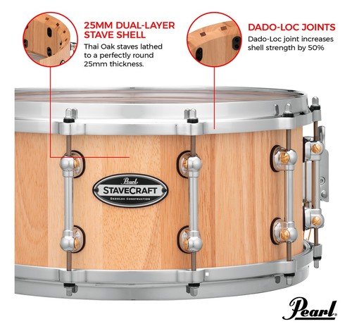 זוית נוספת Pearl StaveCraft Thai Oak 14