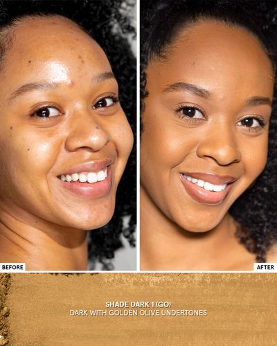 אבקה דחוסה - Foundation powder medium dark 1