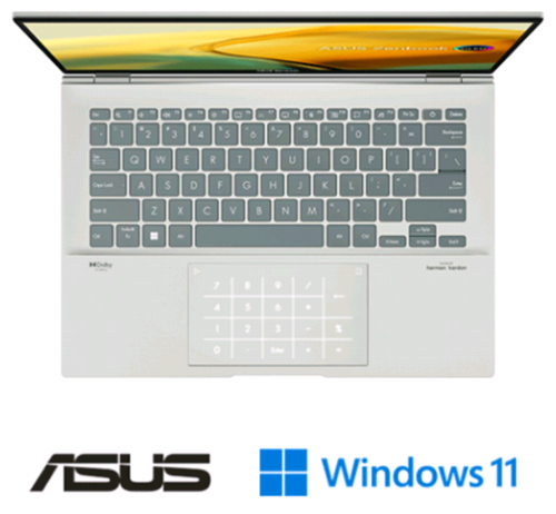 מחשב נייד אסוס ASUS Zenbook UX3405MA-PZ420W Ultra 7 155H כונן 1TB SSD זכרון 16GB ומ.גרפי Intel® Arc™ Graphics